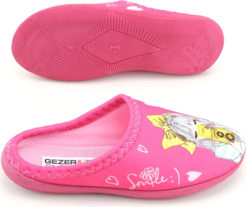 جيزر Girls Winter Design Comfortable Silent Sole Gondola Home Garden Slippers