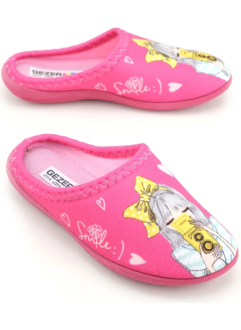 جيزر Girls Winter Design Comfortable Silent Sole Gondola Home Garden Slippers