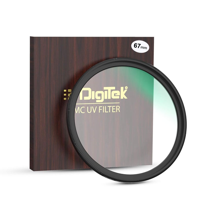 Digitek ® (DMCUV67mm) 67mm MC UV Filter with 16 Multi-Coated Layers for DSLR Camera Lens Protection from UV Rays, Dust & Scratches - Image 1