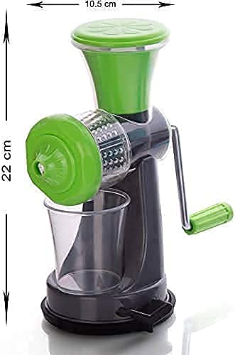 Nexellar Mini Juicer Machine Plastic Portable Hand Juicer Machine Mini Juicer Fruit and Vegetable Manual Vacuum Locking System for Home and Kitchen Travel Pack of 1 - Image 4