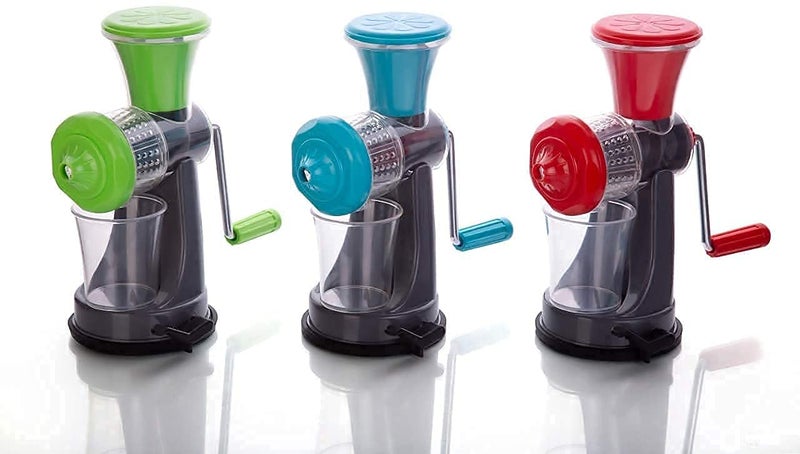 Nexellar Mini Juicer Machine Plastic Portable Hand Juicer Machine Mini Juicer Fruit and Vegetable Manual Vacuum Locking System for Home and Kitchen Travel Pack of 1 - Image 5