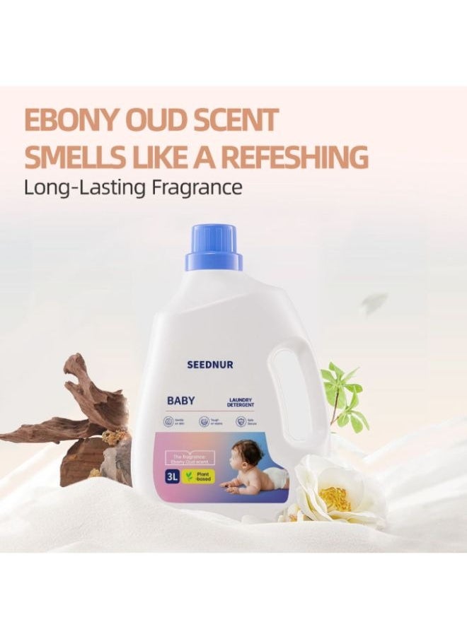 SEEDNUR Seednur Delicate Laundry Detergent for Baby Mild Amino Acid Gently Cleans Eliminates Stains Ideal for Baby Cloths Towels  - Image 5