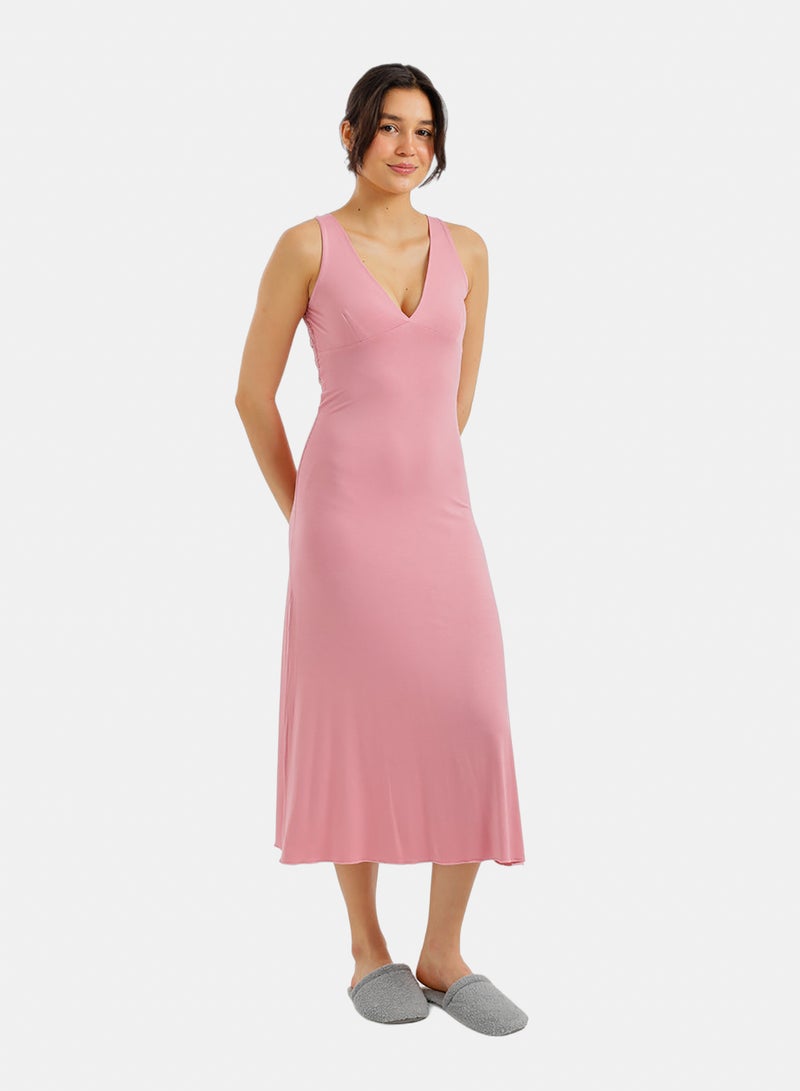 Carina Side-Slit Midi Nightgown - Image 3