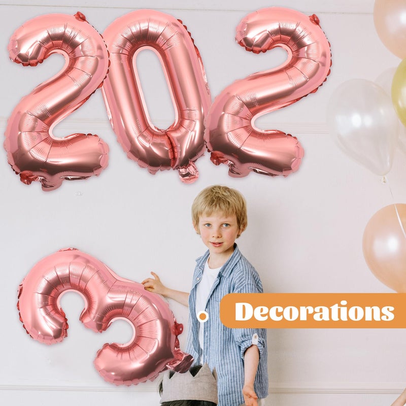 Graduation Foil Balloons Set 2023 Aluminum Silver Decorations For Prom Party - Image 5