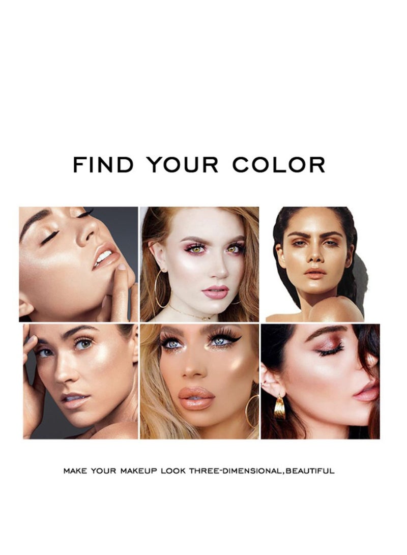 3 Pack Liquid Highlighter Makeup Set Shimmer And Shine Ultra-Smooth Kit For Face Cheekbone Body Glow Bronzer Glitter Highlighters Makeups - Image 4