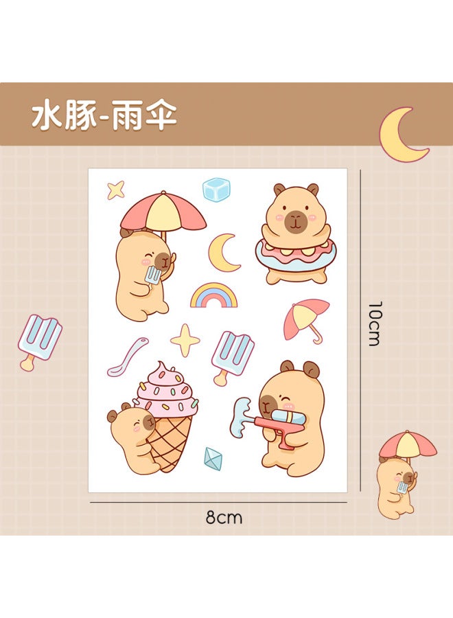 HELPS Creative Cartoon Stickers For Students Cute Pet Waterproof Self-adhesive Diy Handbook Stickers Water Cup Mobile Phone Case Decorative Stickers - Image 1