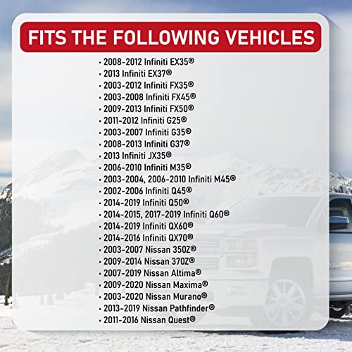 AA Ignition محرك مروحة بديل - متوافق مع سيارات نيسان وإنفينيتي - ألتيما، ماكسيما، 350Z، مورانو، G35، FX35، E35، G37 - يحل محل الجزء 27200-JA000، 27225-3TA1A، 700193، PM9316، 27225-JK60B، 75850 - Image 5