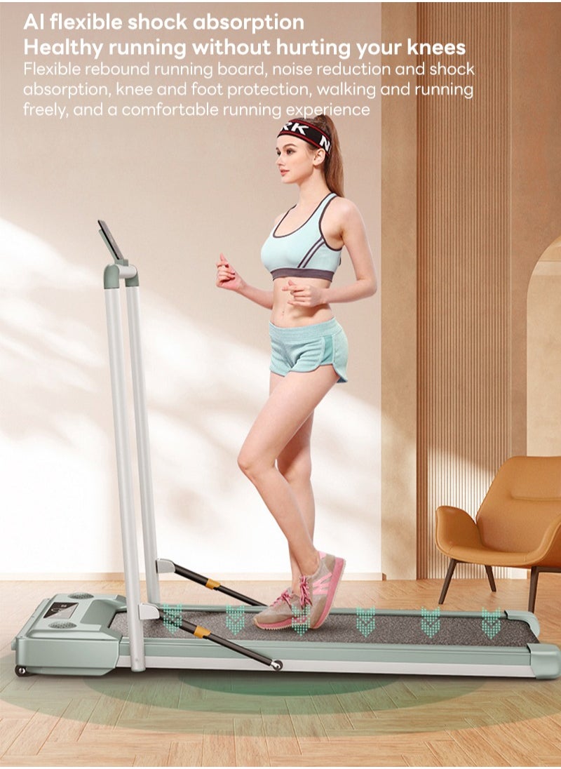 ETG - 2.0HP 1-8km/h Small Home Walk-Behind Treadmill with Bluetooth Connection, Foldable, Multi-Functional, Silent, Suitable for Home Indoor Gym Use - Image 1