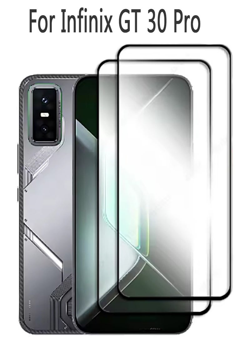 2 Pack Infinix GT 30 Pro Screen Protector Tempered Galss,High Clear [Bubble Free] Screen Tempered Glass Protective Film for Infinix GT 30 Pro  - Image 1