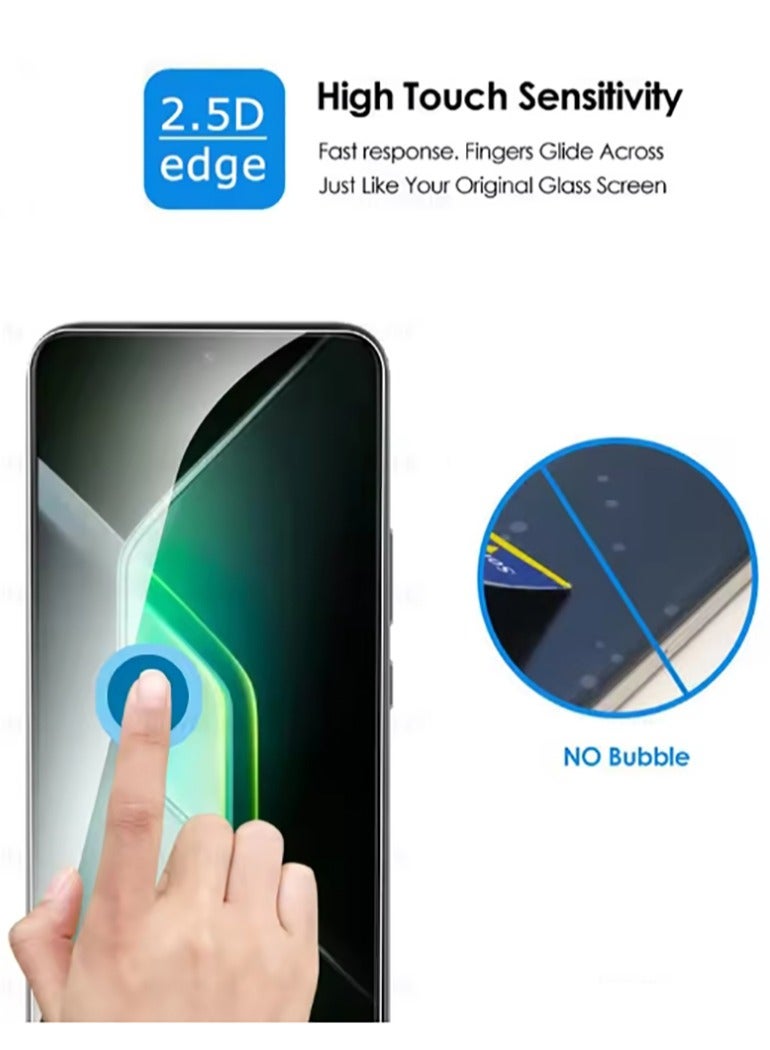 2 Pack Infinix GT 30 Pro Screen Protector Tempered Galss,High Clear [Bubble Free] Screen Tempered Glass Protective Film for Infinix GT 30 Pro  - Image 5
