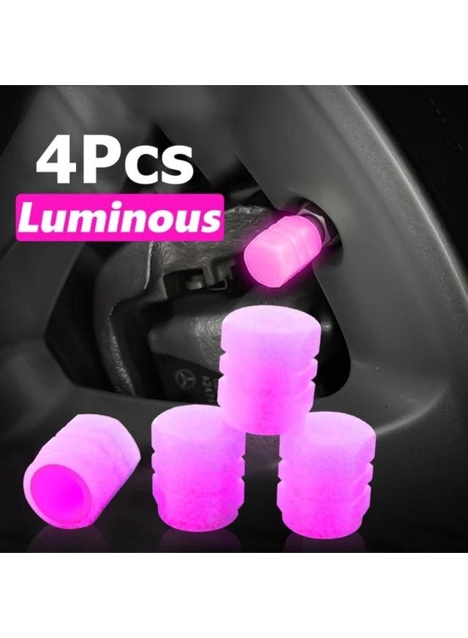 Generic Luminous Tire Valve Caps - Dust & Water Resistant 