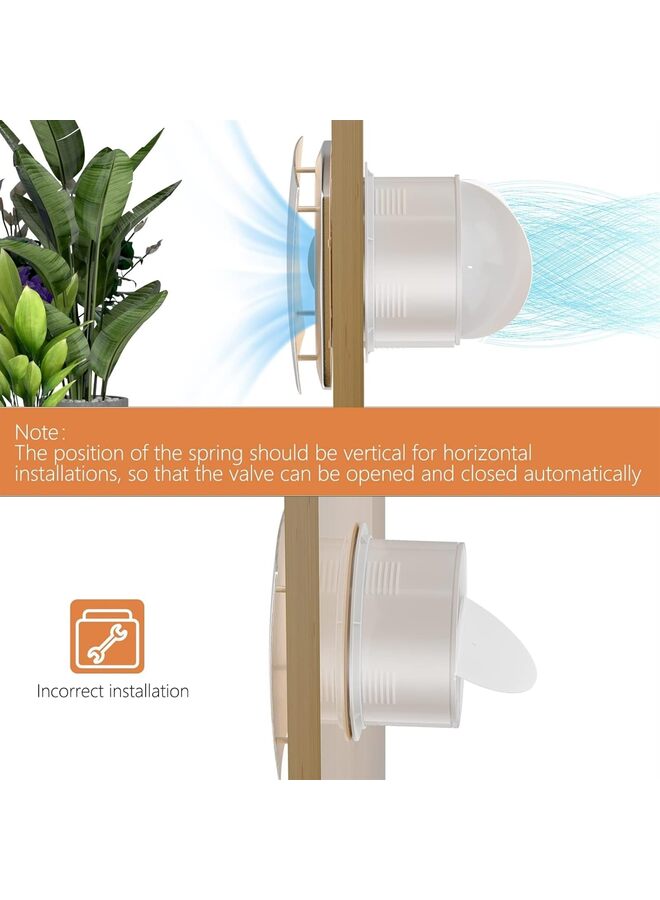 يُسلِّم مروحة شفط للمطبخ / مروحة شفط مثبتة على الحائط / مروحة شفط للحمام، مزودة بصمام عدم رجوع، مناسبة للتركيب على السقف والجدار. - Image 4