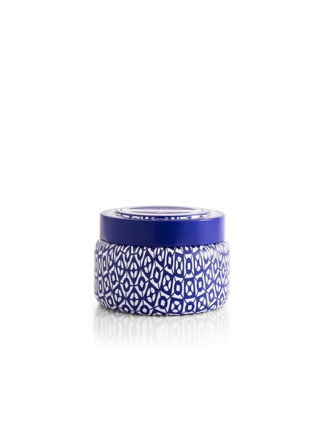 Capri Blue Honeydew Crush cented Candle - Signature Printed Travel Tin Jar Candle - Luxury Aromatherapy Candle with a Soy Wax Blend - Blue Candle (8.5 oz) - Image 1
