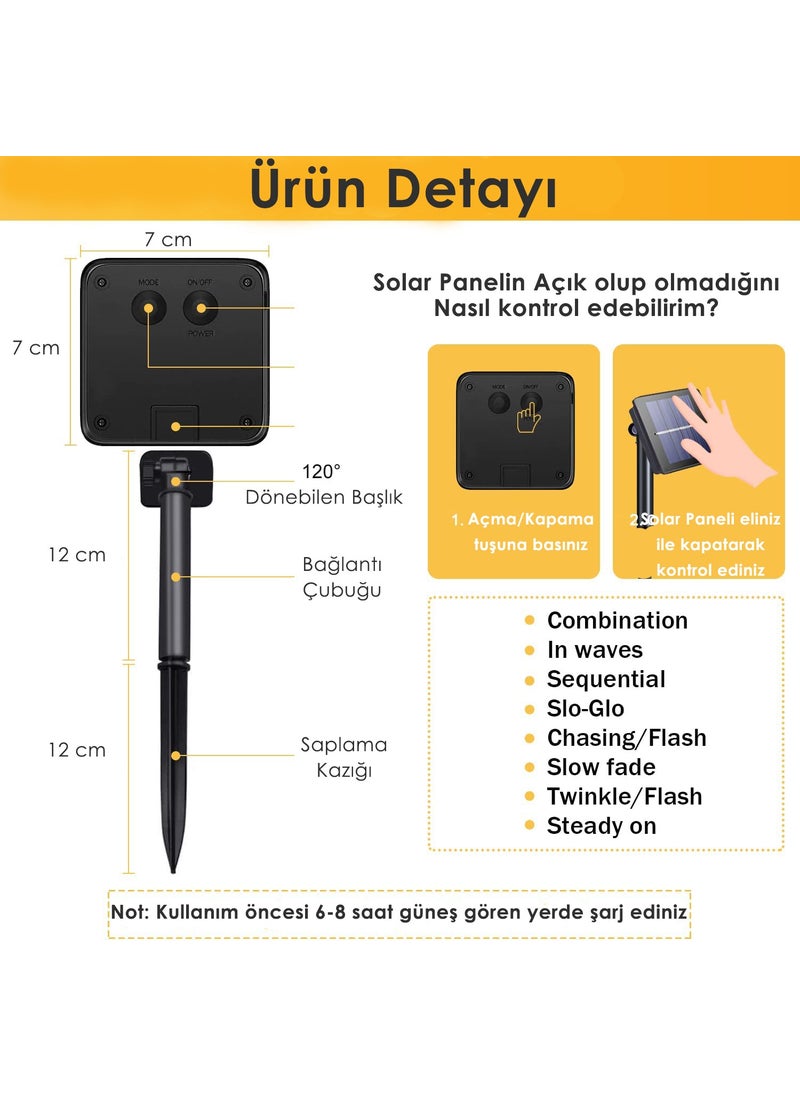 Technosmart Solar 200 LED RGB Light 22 Meters Garden Lighting Decoration Solar Powered LED  - Image 3