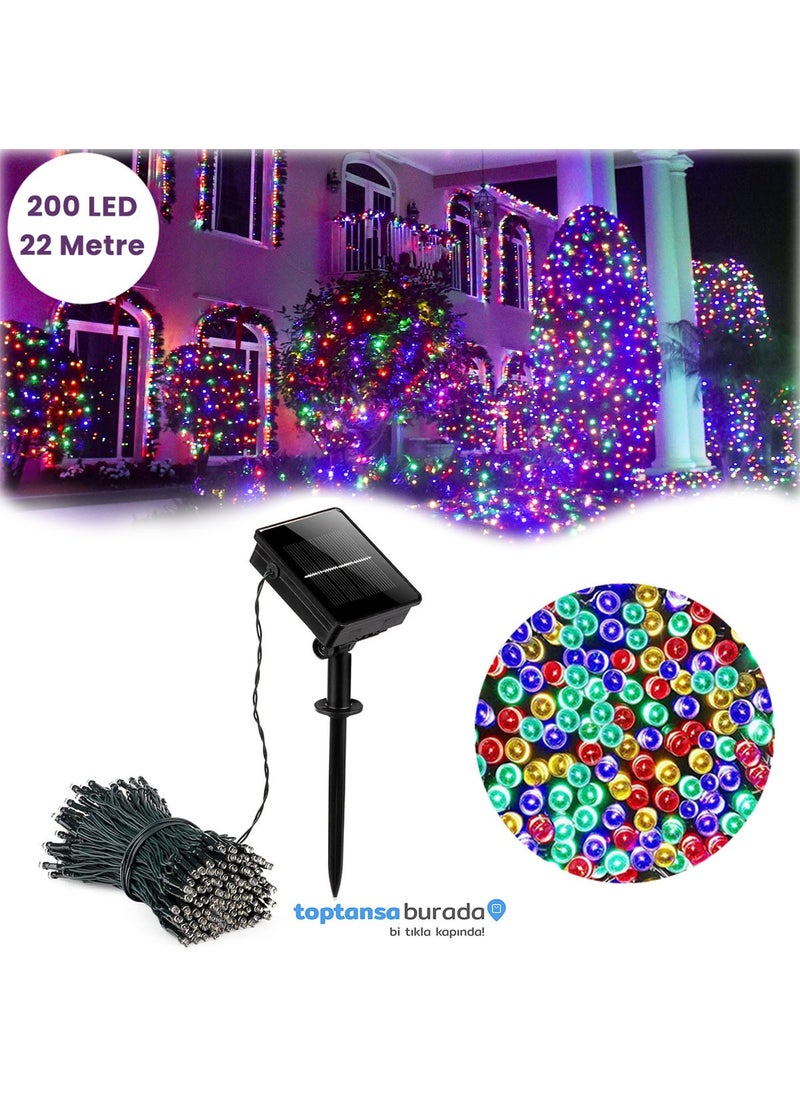 Technosmart Solar 200 LED RGB Light 22 Meters Garden Lighting Decoration Solar Powered LED  - Image 5