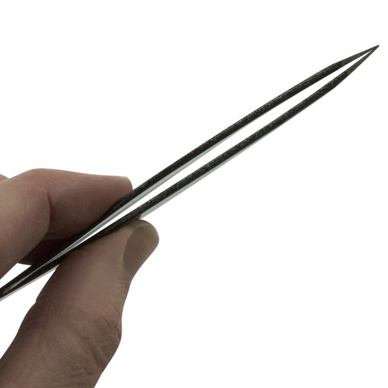 Zizzili Basics Ingrown Hair Tweezers by Zizzili Basics - Surgical Grade Stainless Steel Fine Pointed Tweezers - Precision Aligned Tips for Splinter, Eyebrow & Facial Hair Removal - with Bonus Tip Guard & Carry Pouch - Image 2