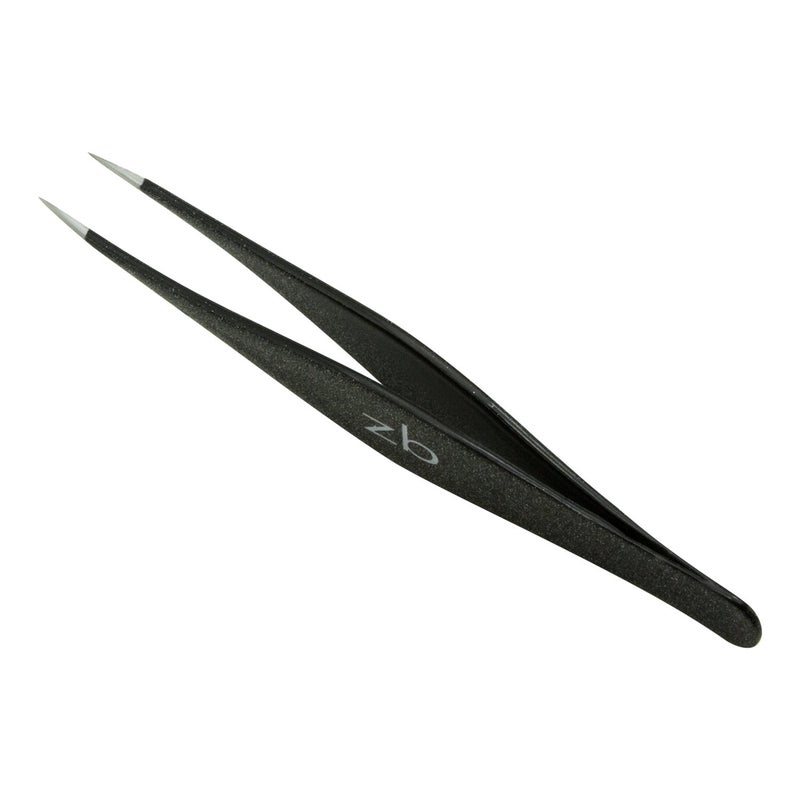 Zizzili Basics Ingrown Hair Tweezers by Zizzili Basics - Surgical Grade Stainless Steel Fine Pointed Tweezers - Precision Aligned Tips for Splinter, Eyebrow & Facial Hair Removal - with Bonus Tip Guard & Carry Pouch - Image 4