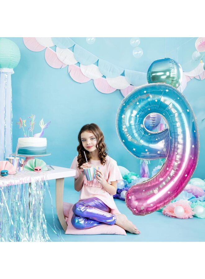 40 Inch Black Foil Number Balloon, Large Mylar Numbers for Birthday Anniversary Retirement Party Decorations (0, 10, 20, 30, 40, 50, 60, 100), Helium Free - Image 5