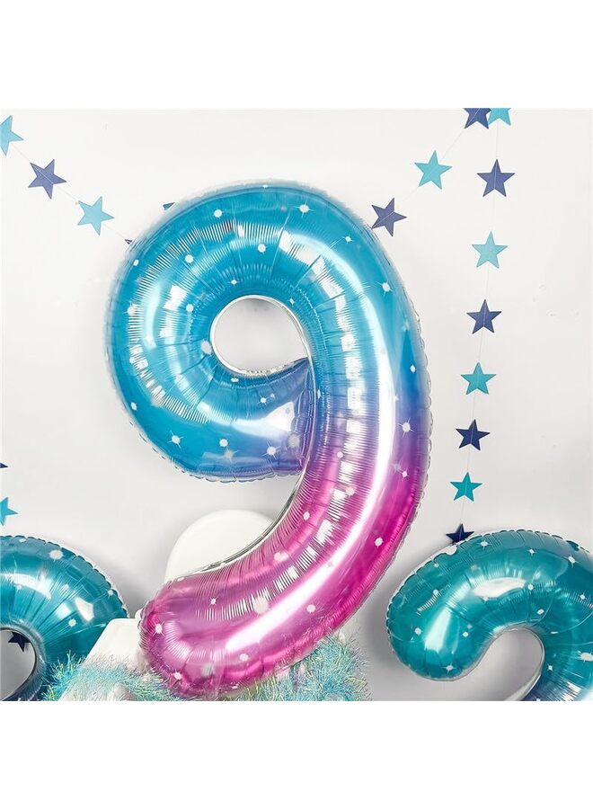 40 Inch Black Foil Number Balloon, Large Mylar Numbers for Birthday Anniversary Retirement Party Decorations (0, 10, 20, 30, 40, 50, 60, 100), Helium Free - Image 4