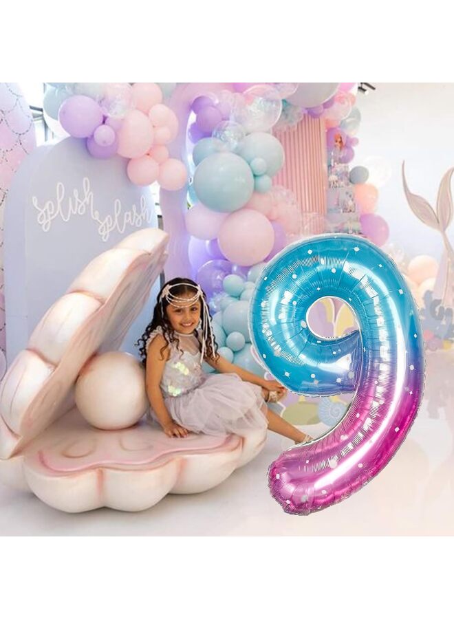 40 Inch Black Foil Number Balloon, Large Mylar Numbers for Birthday Anniversary Retirement Party Decorations (0, 10, 20, 30, 40, 50, 60, 100), Helium Free - Image 1