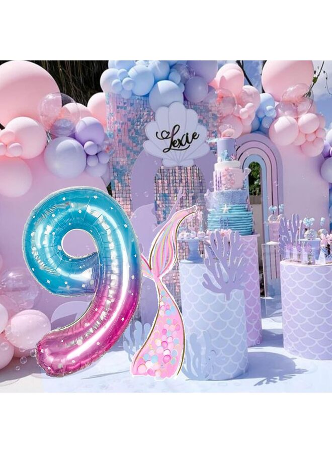 40 Inch Black Foil Number Balloon, Large Mylar Numbers for Birthday Anniversary Retirement Party Decorations (0, 10, 20, 30, 40, 50, 60, 100), Helium Free - Image 2