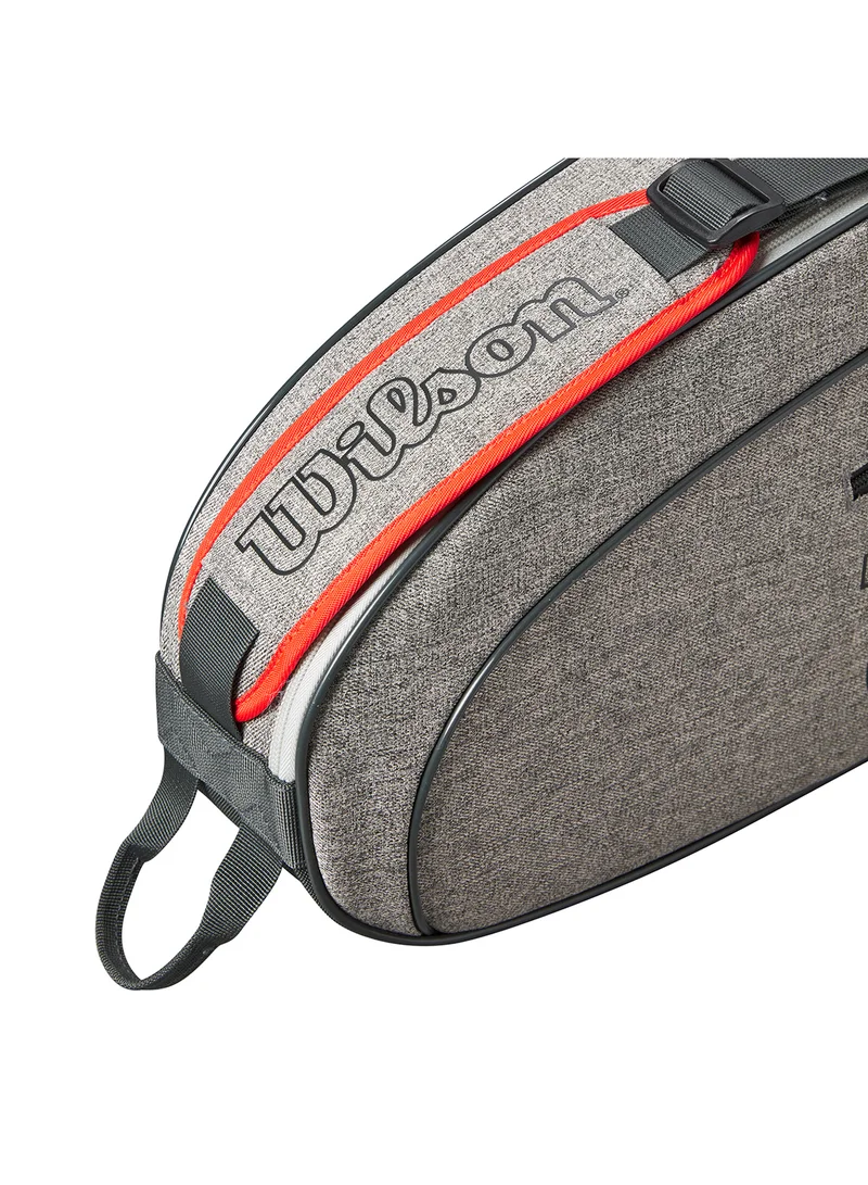 Wilson Team Tennis Bag, Adults, Grey, Holds up to 3 Rackets