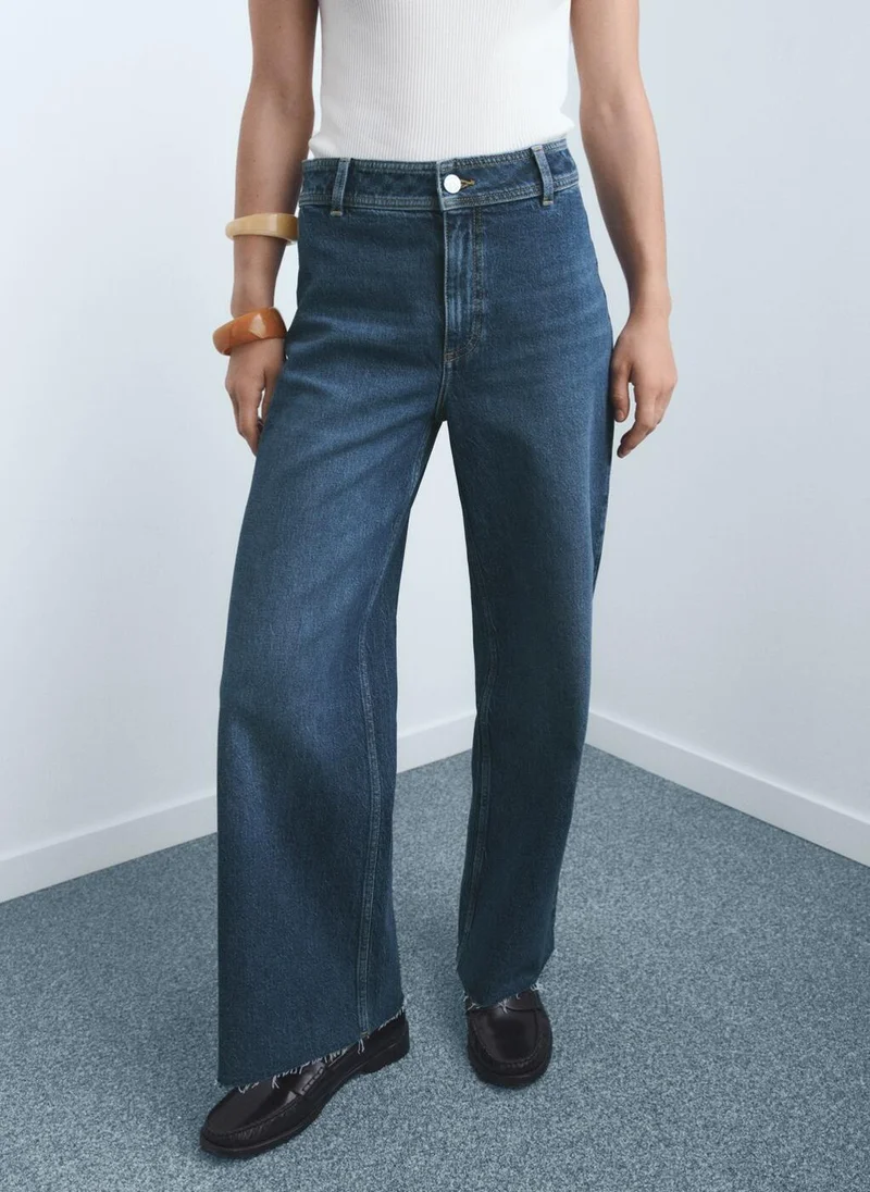 MANGO Catherin culotte high-rise jeans