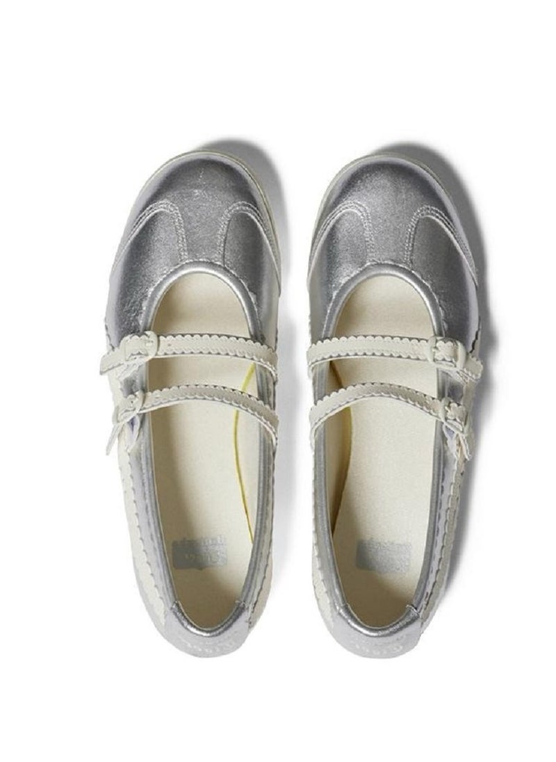 Onitsuka Tiger Mexico 66 TGRS Women’s Ballet Flats - Silver | Comfortable u0026 Stylish Casual Mary Jane Shoes  - Image 3