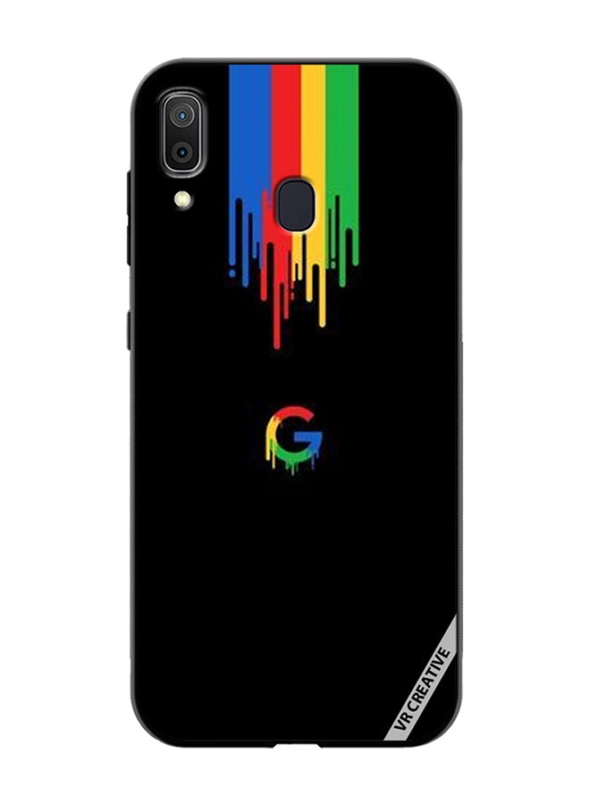 VR CREATIVE غطاء حماية لجهاز سامسونج جالاكسي A30 تصميم جوجل متعدد الألوان - Image 1