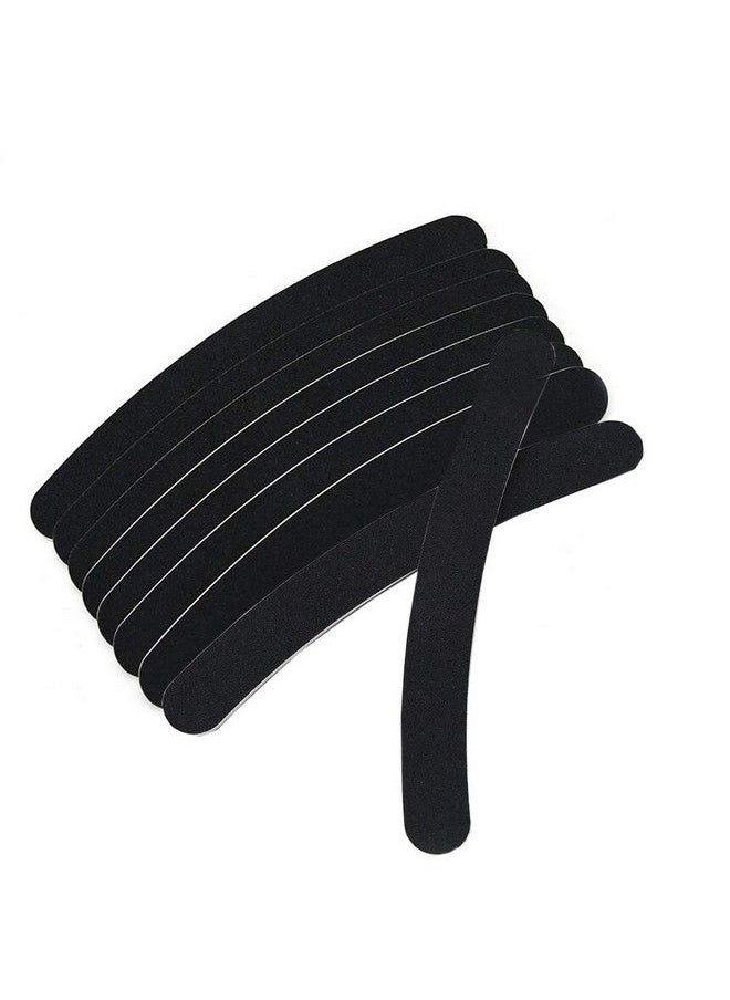 ericotry 12Pcs Black Banana Curved Double Sided Nail Files Polish Emery Board Grit Buffering Sanding Art Manicure Buffer Files Nail Art Tools  - Image 5