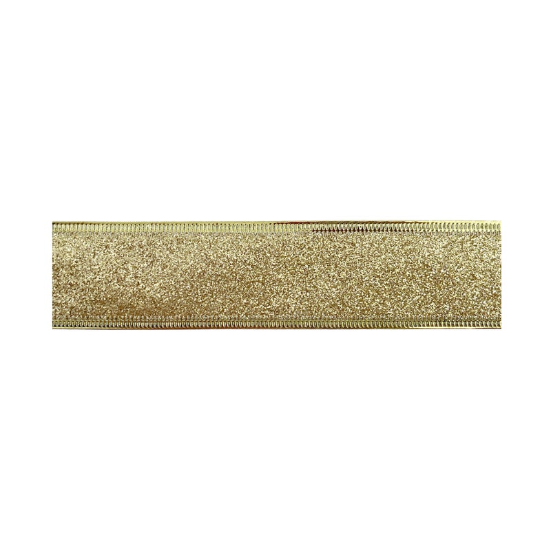 CHRISTMAS MAGIC شريط عيد الميلاد الذهبي 3.8 سم × 10 ياردة - Image 1