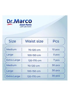 Dr. Marco Adult Culotte Diaper, Size Large, 8 Pants with Wetness Indicator, Turkish made Underwear with Italian Technology - pzsku/Z5A24502324CD4C14B658Z/45/_/1739364583/474469bb-ba8a-4762-b8c3-5dd14aee7872