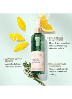 BIOSSANCE Squalane + Antioxidant Cleansing Oil. Lightweight Facial Oil Cleans Deep Into Pores Removes Makeup And Hydrates Skin. For All Skin Types (6.7 Ounces)  - Image 3
