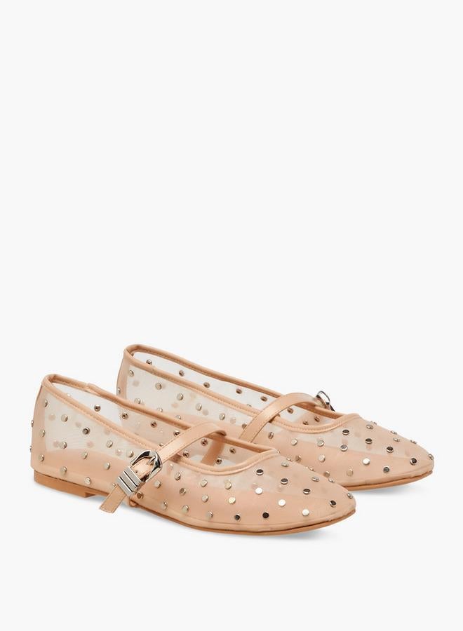 سيليست حذاء باليرينا نسائي بإبزيم مرصع - Image 2