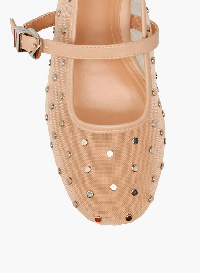 سيليست حذاء باليرينا نسائي بإبزيم مرصع - Image 4