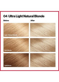 Revlon Permanent Hair Color by Revlon, Permanent Hair Dye, Colorsilk with 100% Gray Coverage, Ammonia-Free, Keratin and Amino Acids, 04 Ultra Light Natural Blonde, 4.4 Oz (Pack of 1)  - Image 2