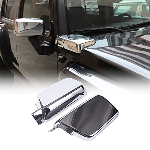 Qiosreui Hood Side Air Intake Vent Cover Compatible with Hummer H3 Accessories 2005-2009, Engine Hood Cover Trim, Front Bonnet Body Armor Outer Cowl Cover Side Corner Guards Moulding Bezel, ABS (Chrome) - Image 1