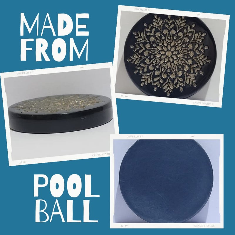 NHD مضرب كاروم محترف 813، مصنوع من كرة بلياردو بلجيكية رقم 1، مضرب كرة بول، مضرب بطولة، مضرب معتمد، الأبعاد 41 مم × 8 مم، الوزن 15 جرام (أسود)، لجميع الأعمار - Image 3