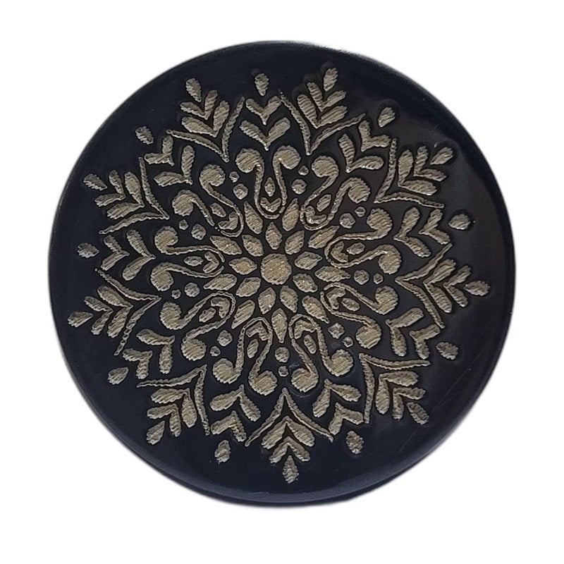 NHD مضرب كاروم محترف 813، مصنوع من كرة بلياردو بلجيكية رقم 1، مضرب كرة بول، مضرب بطولة، مضرب معتمد، الأبعاد 41 مم × 8 مم، الوزن 15 جرام (أسود)، لجميع الأعمار - Image 1