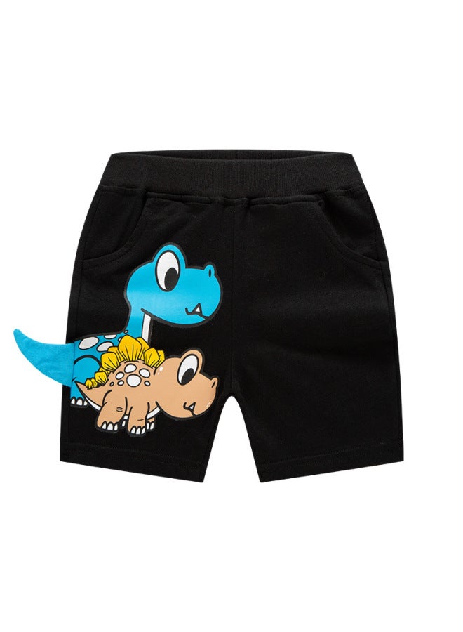 Boys 3D Dinosaur Cotton Shorts – Summer Style