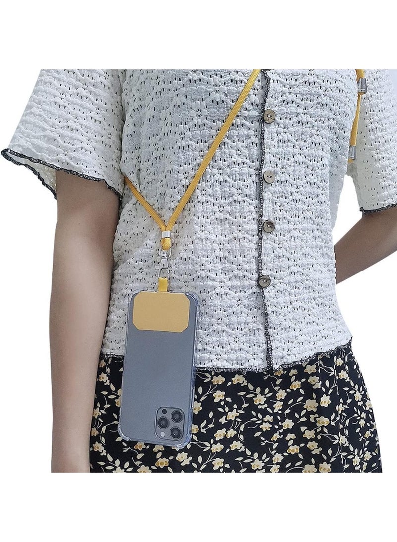 VIUAUAX Universal Cell Phone Strap (2 Pack), Crossbody Phone Lanyards for Neck Adjustable Wrist Straps as Phone Grip Compatible with most Phone Cases,Black and  light grey - Image 5