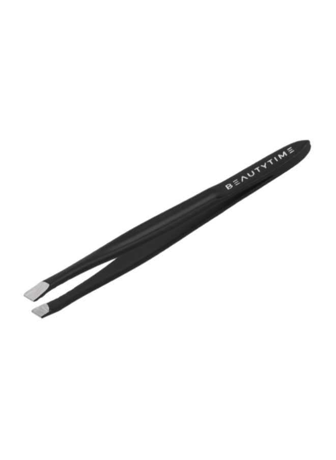 Beautytime Flat Tweezers Gunmetal Finish, Bt122 