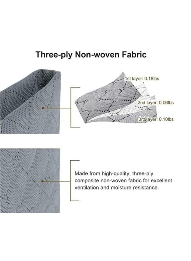 DUNISO 5 Pack Large Storage Bags, 90L Clothes Storage Bins Foldable Closet Organizers Storage Containers with Durable Handles Thick Fabric - Image 3