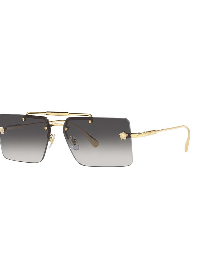 VERSACE Women VE2245 10028G Rimless Rectangular Sunglasses - Lens Size: 60 mm - Image 2