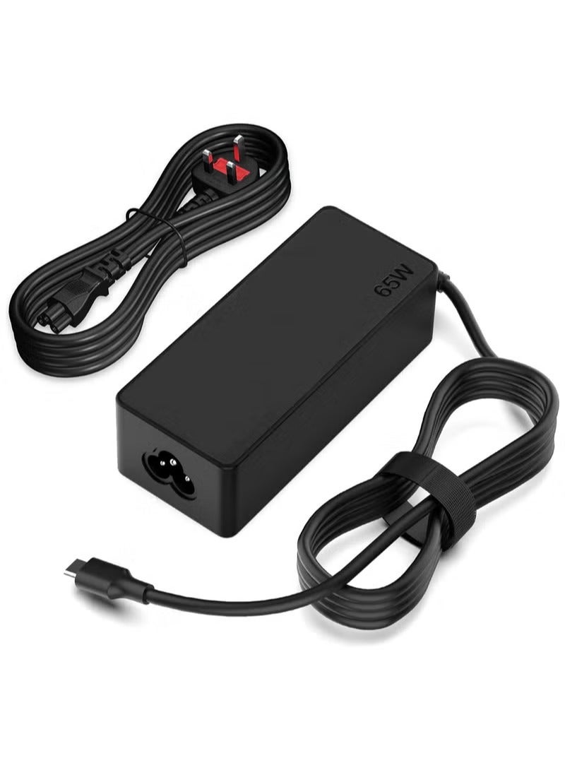 65W USB-C Laptop Charger Power Adapter with Cable – Compatible with Dell Laptops - Image 1