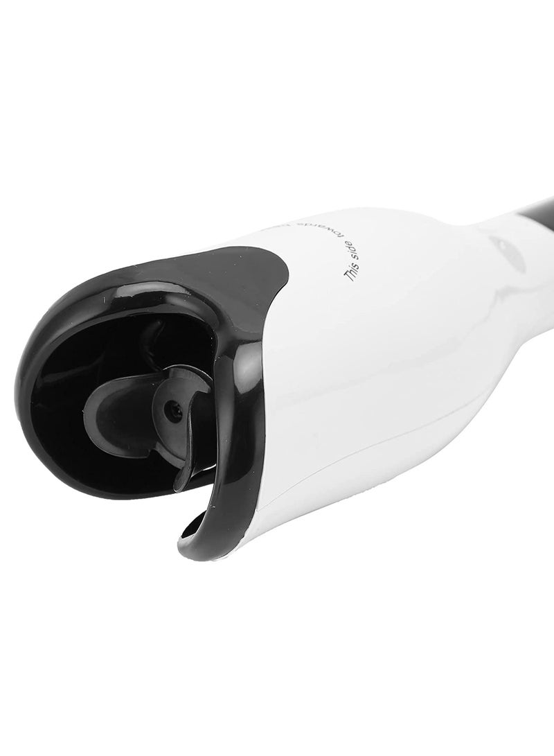 New Automatic Hair Curler Roller Air Spin N Curl 1 Inch Ceramic Rotating Magic Hair Curling Iron for All Hair Types LCD Digital Display,White - Image 5
