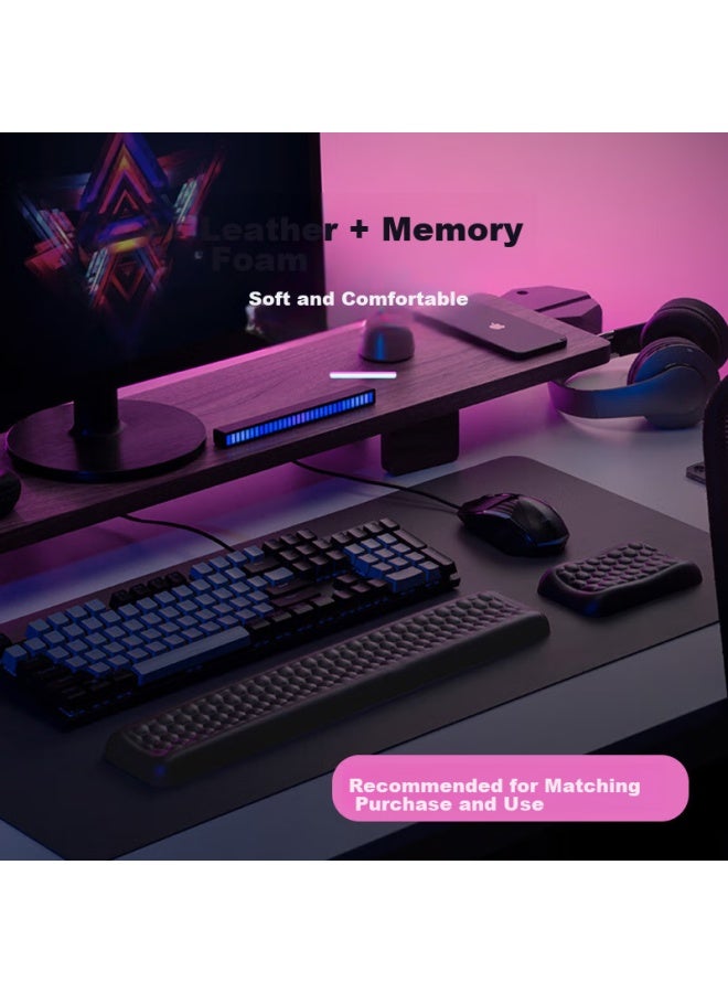 Womt Wumei Keyboard Wrist Rest, Leather Memory Foam Wrist Pad, Laptop Wrist Support, Office Gaming Home Writing Mouse Pad For Men And Women, Desktop Wrist Guard - Image 5