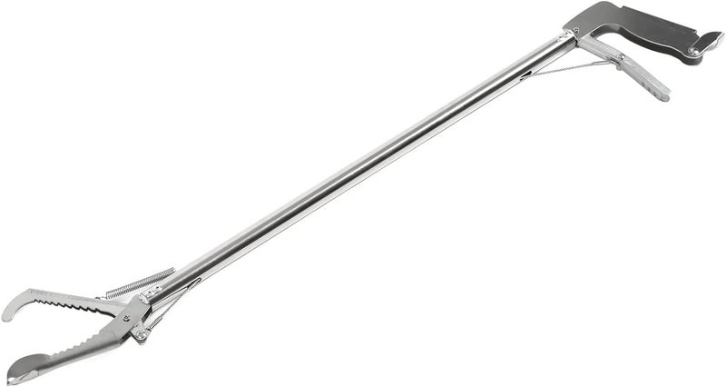 Aquarium Tweezers 30in Long Reach Tongs for Fish Tank Cleaning, Crab and Seafood Handling, Stainless Steel Construction (Bend Clip) - Image 4