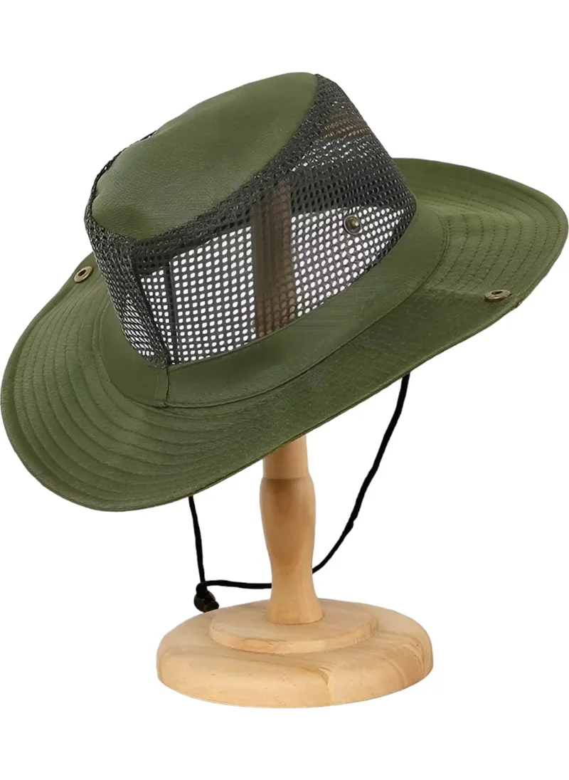 تيزجيلسين Net Safari Hat with Non-Flagging Pattern
