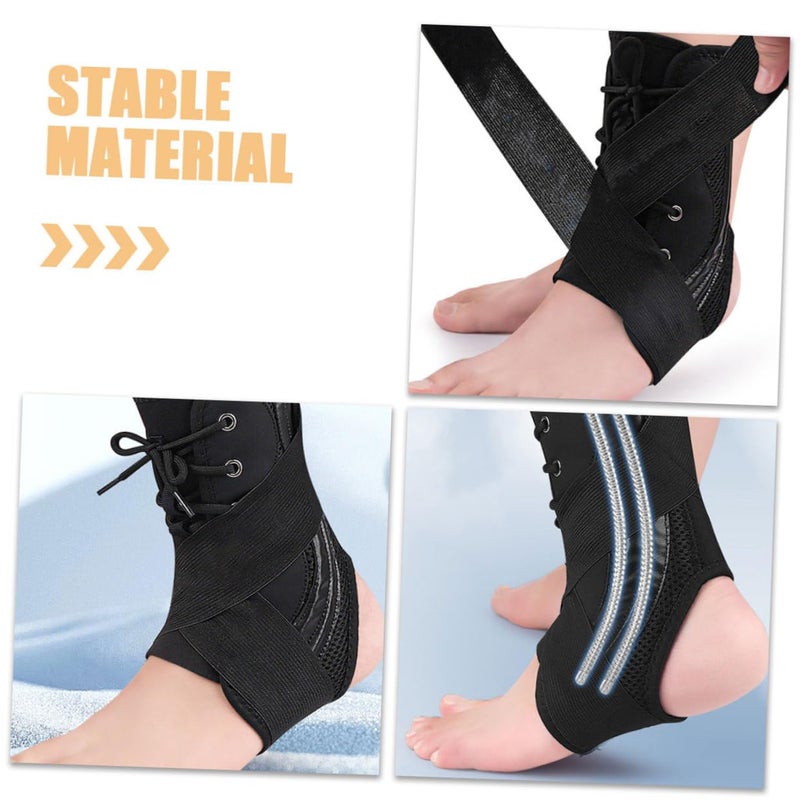 ضمادة ضاغطة لغمد الكاحل قابلة للغسل باللون الأسود لدعم وحماية شظايا الساق - Image 3